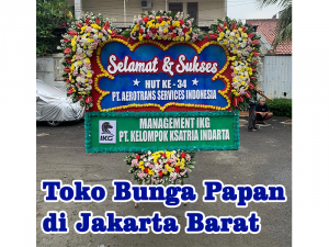 jual bunga papan di jakarta barat